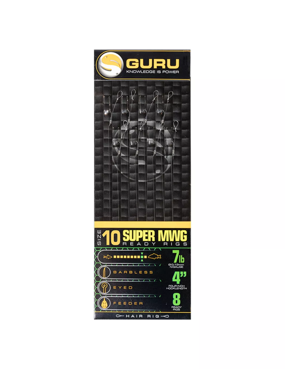 GURU SMWG STANDARD HAIR RIG 4" 3 GURU SMWG STANDARD HAIR RIG 4"