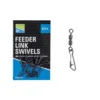 PRESTON FEEDER LINK SWIVELS (10) -Visspullen Winkel preston feeder link swivels 10